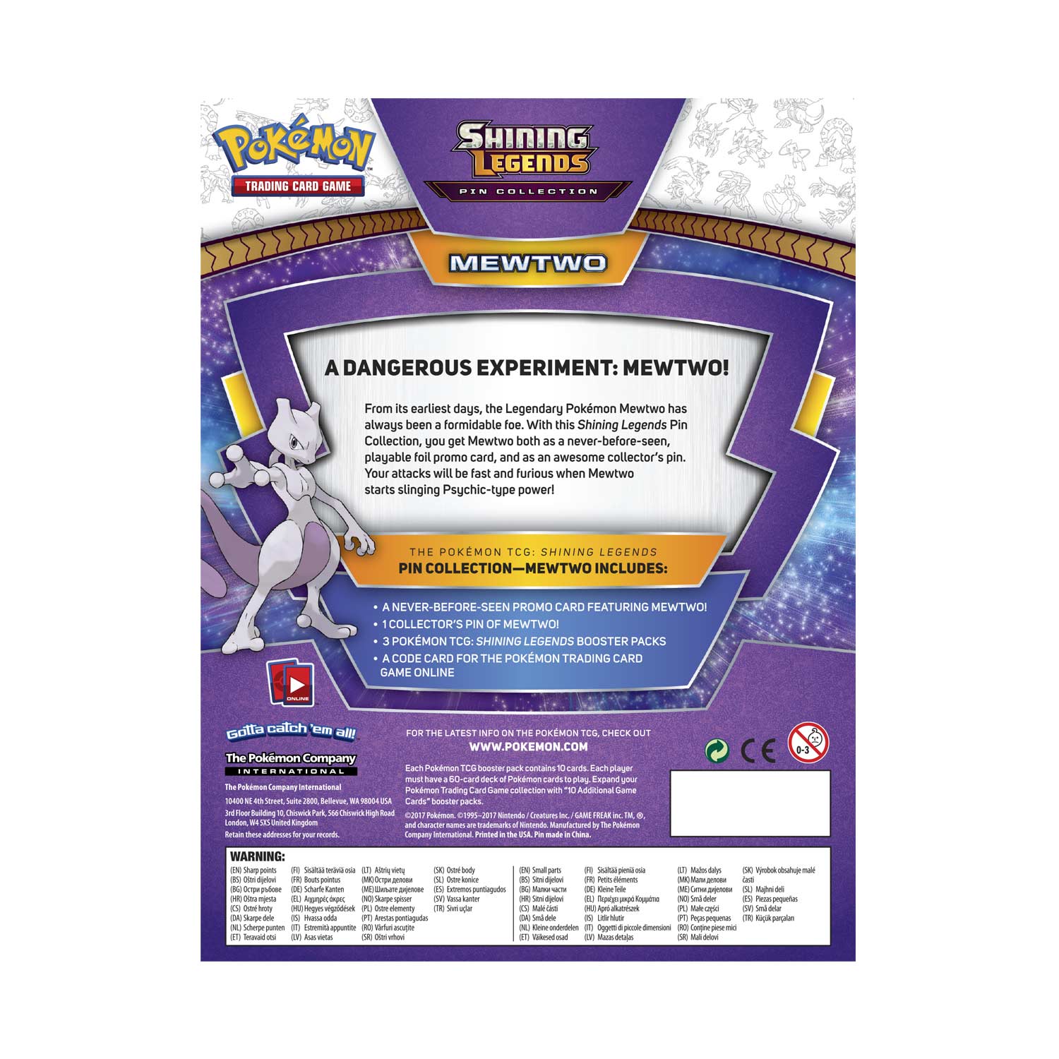 Shining Legends - Pin Collections (Mewtwo) | I Want That Stuff Brandon