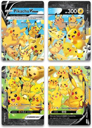 Pikachu V-UNION (Set of 4) [Sword & Shield: Black Star Promos] | I Want That Stuff Brandon