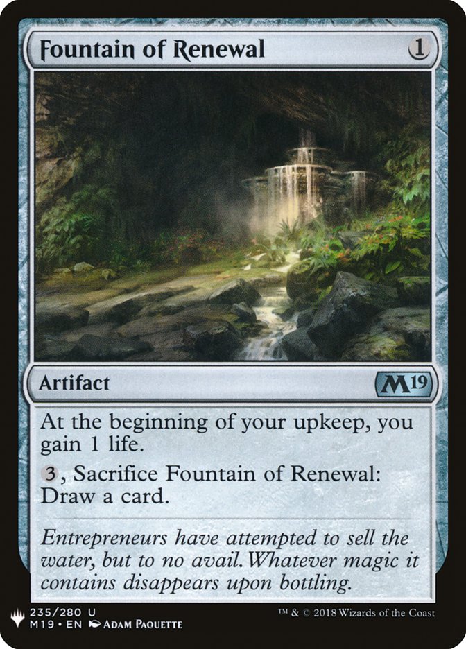 Fountain of Renewal [Mystery Booster] | I Want That Stuff Brandon