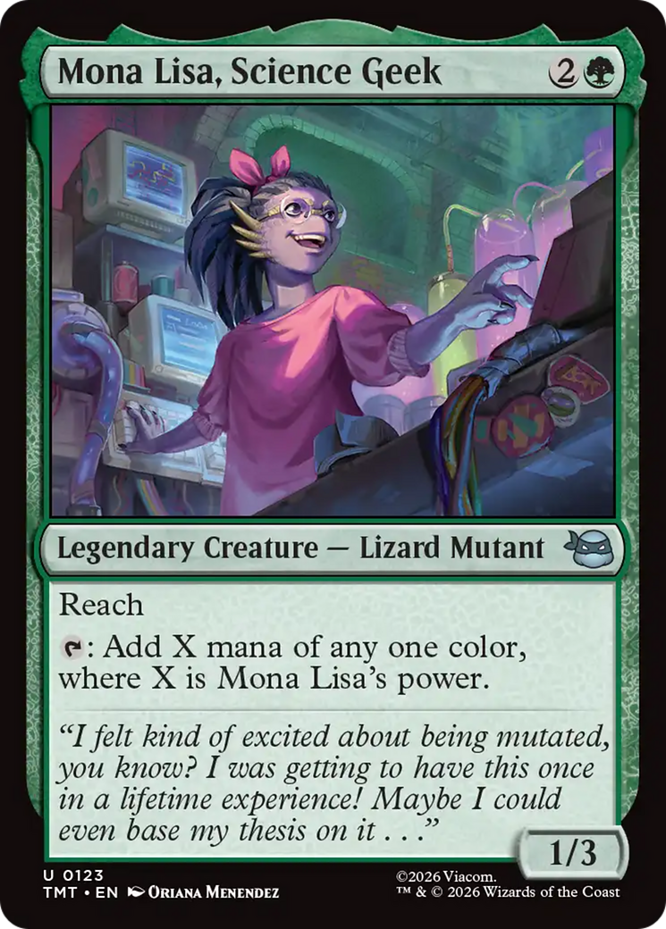 Mona Lisa, Science Geek [Teenage Mutant Ninja Turtles] | I Want That Stuff Brandon