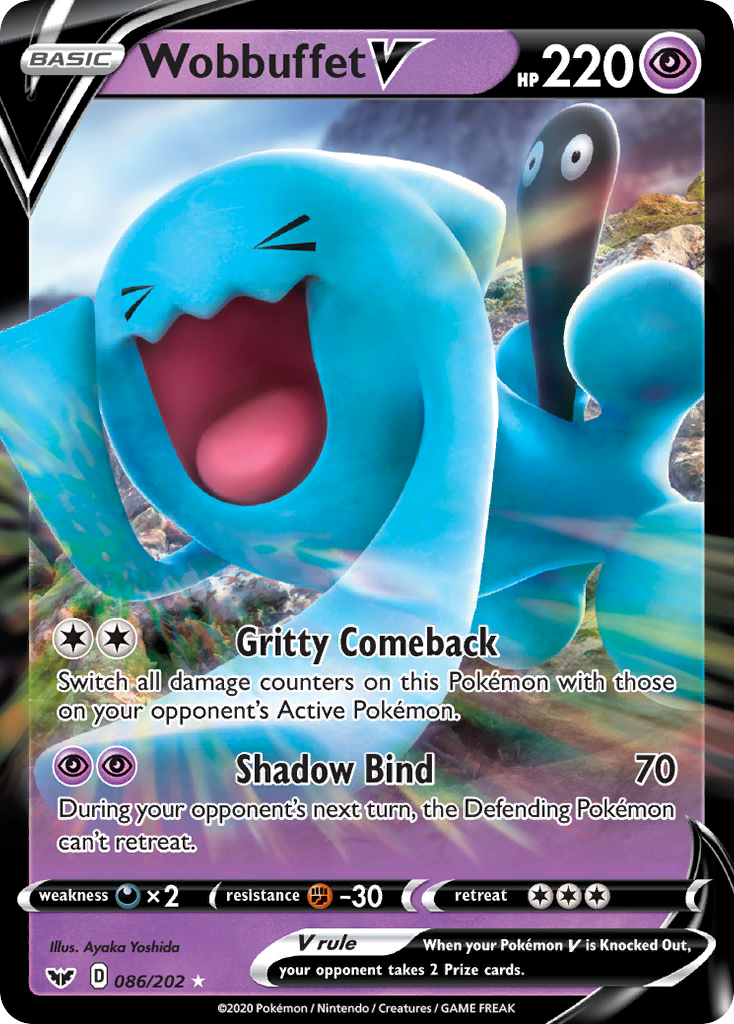 Wobbuffet V (086/202) [Sword & Shield: Base Set] | I Want That Stuff Brandon