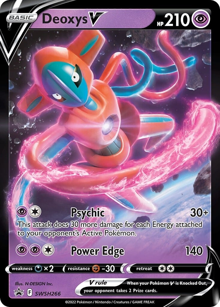 Deoxys V (SWSH266) [Sword & Shield: Black Star Promos] | I Want That Stuff Brandon