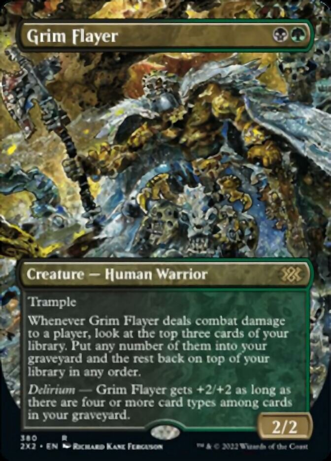 Grim Flayer (Borderless Alternate Art) [Double Masters 2022] | I Want That Stuff Brandon