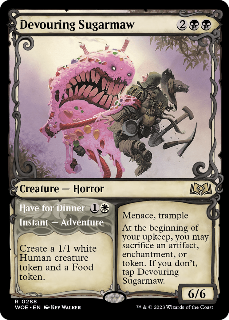 Devouring Sugarmaw // Have For Dinner (Showcase) [Wilds of Eldraine] | I Want That Stuff Brandon