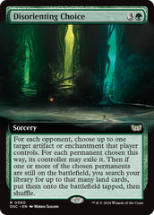 Disorienting Choice (Extended Art) [Duskmourn: House of Horror Commander] | I Want That Stuff Brandon