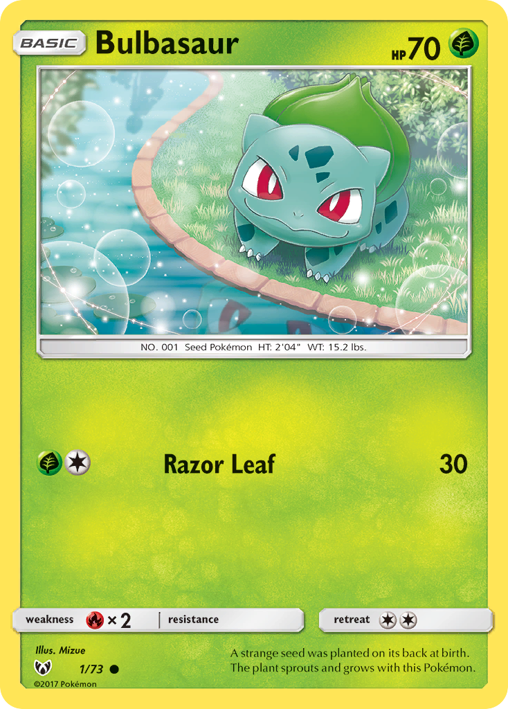 Bulbasaur (1/73) [Sun & Moon: Shining Legends] | I Want That Stuff Brandon