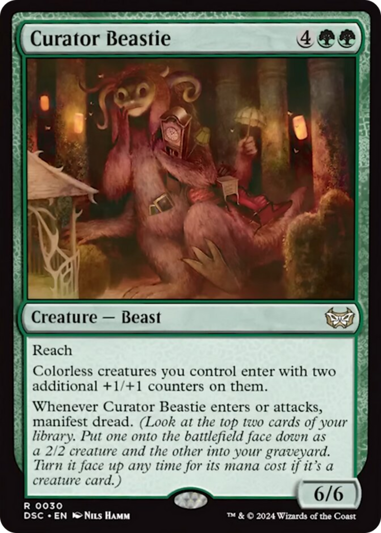 Curator Beastie (Extended Art) [Duskmourn: House of Horror Commander] | I Want That Stuff Brandon