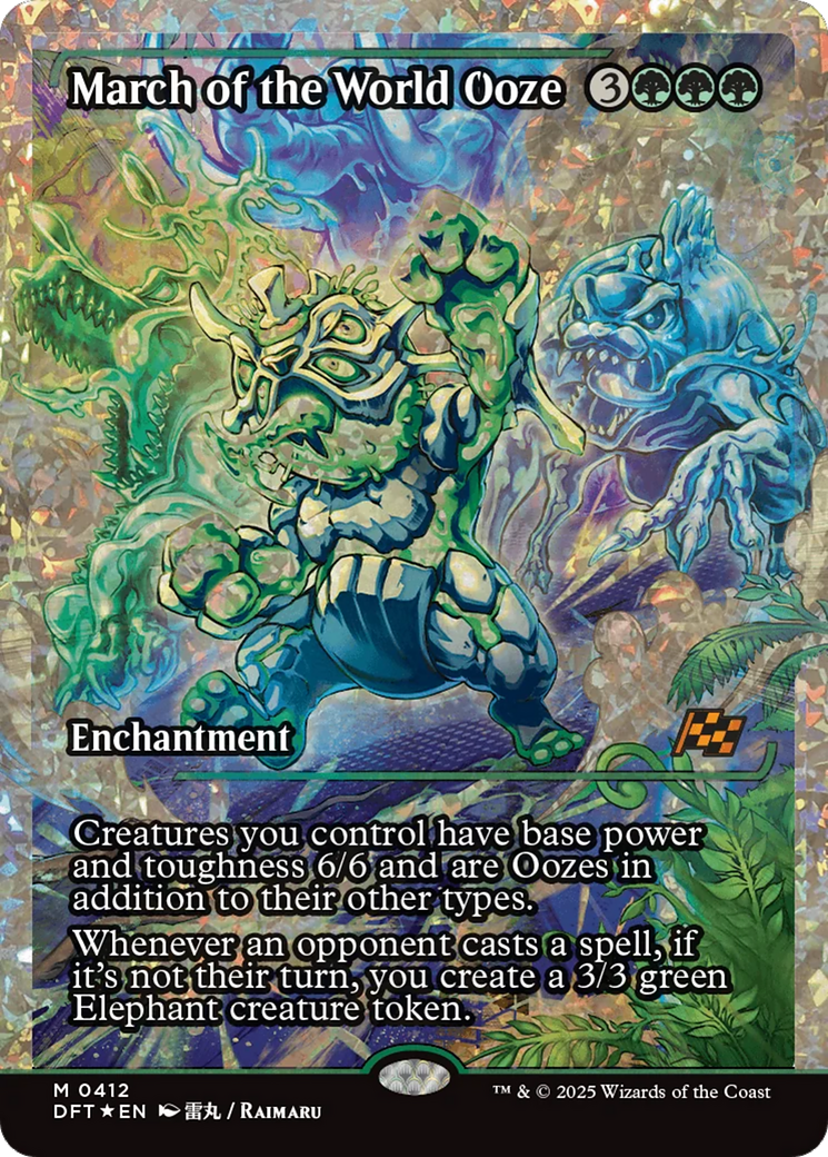 March of the World Ooze (Showcase) (Fracture Foil) [Aetherdrift] | I Want That Stuff Brandon