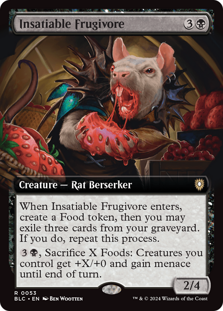 Insatiable Frugivore (Extended Art) [Bloomburrow Commander] | I Want That Stuff Brandon