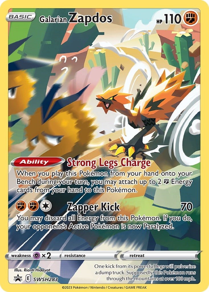 Galarian Zapdos (SWSH283) [Sword & Shield: Black Star Promos] | I Want That Stuff Brandon