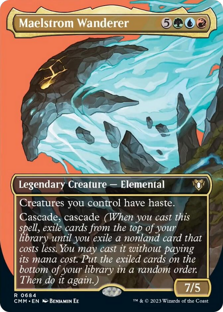 Maelstrom Wanderer (Borderless Profile) [Commander Masters] | I Want That Stuff Brandon