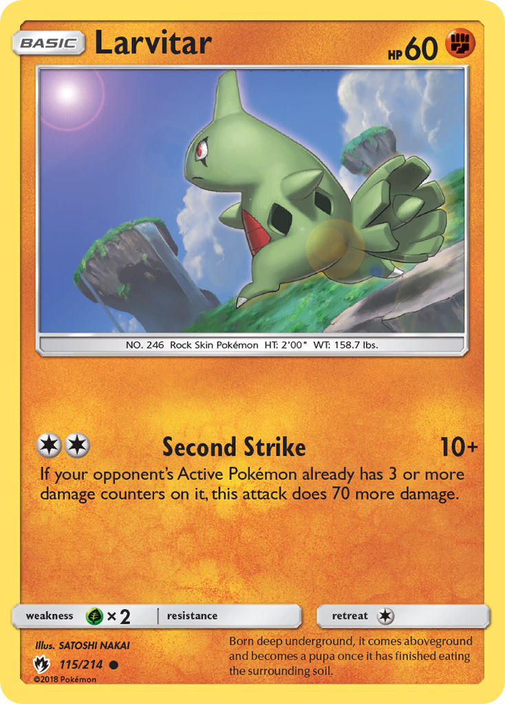 Larvitar (115/214) [Sun & Moon: Lost Thunder] | I Want That Stuff Brandon