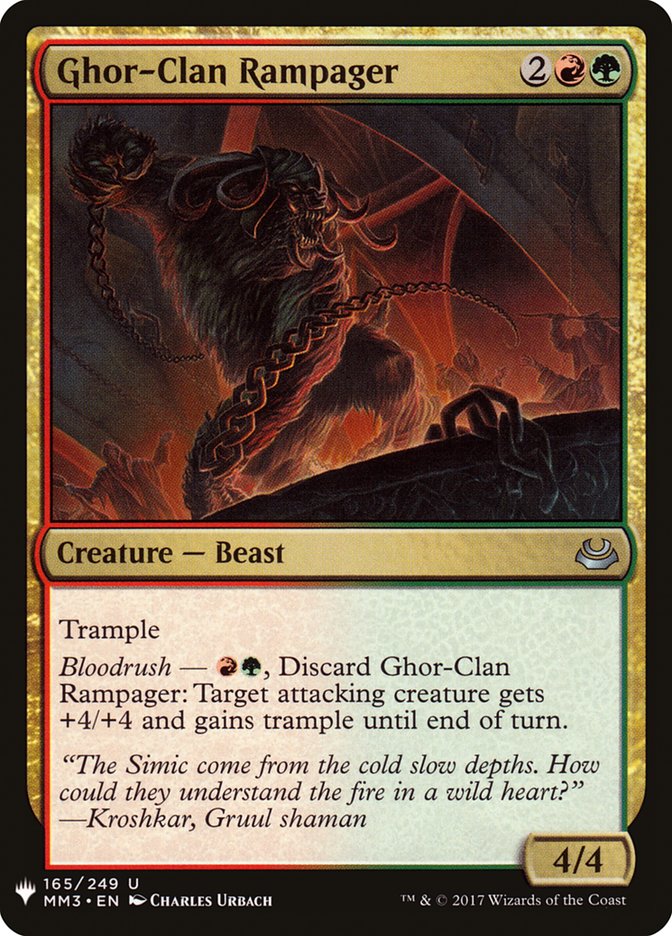 Ghor-Clan Rampager [Mystery Booster] | I Want That Stuff Brandon