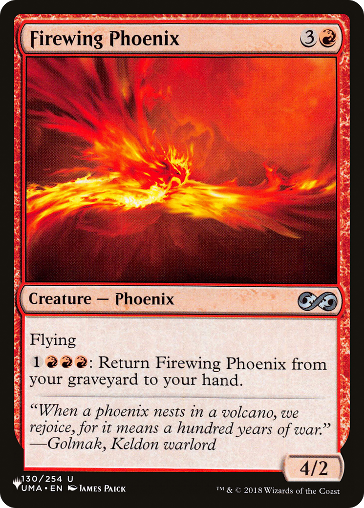 Firewing Phoenix [The List] | I Want That Stuff Brandon