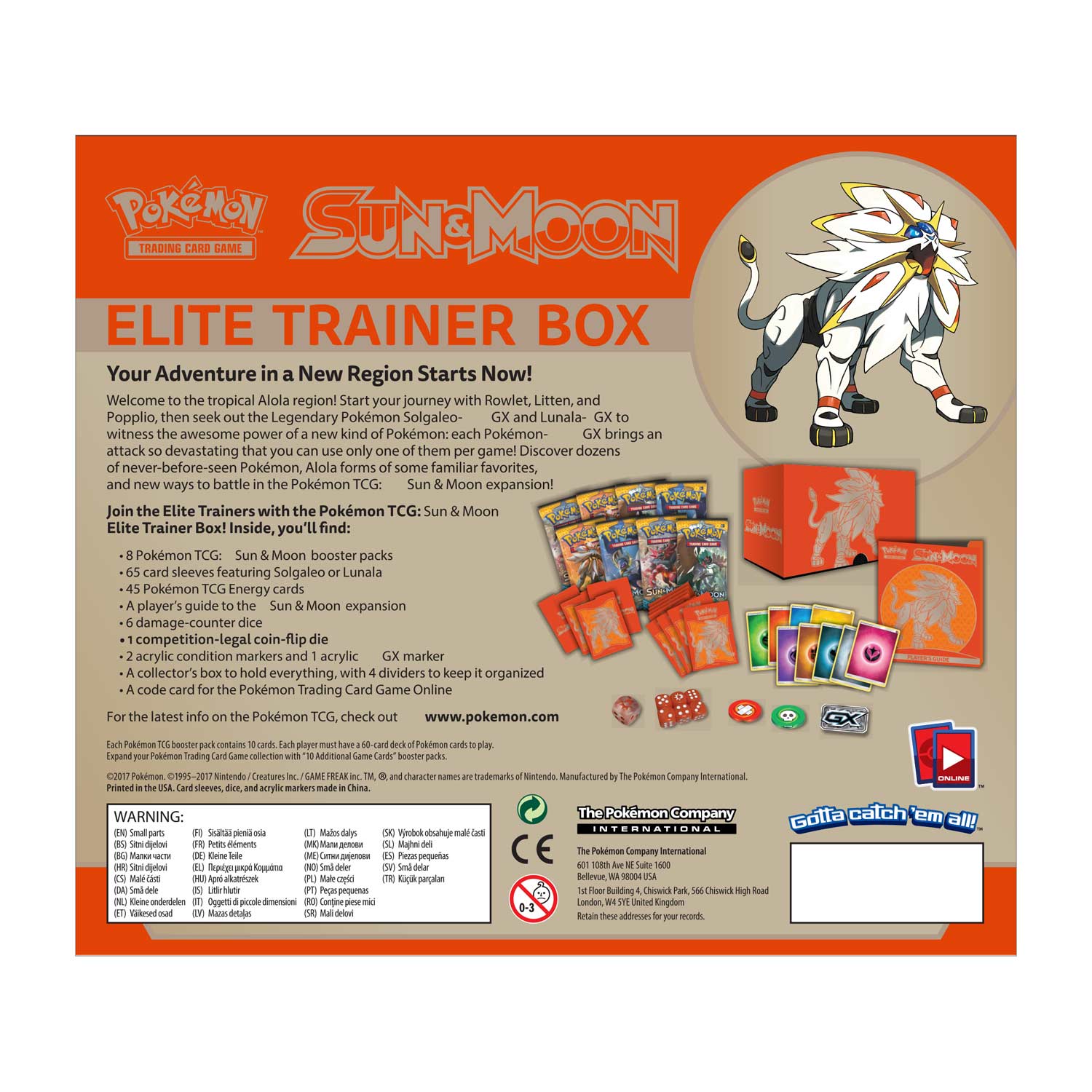 Sun & Moon - Elite Trainer Box (Solgaleo) | I Want That Stuff Brandon