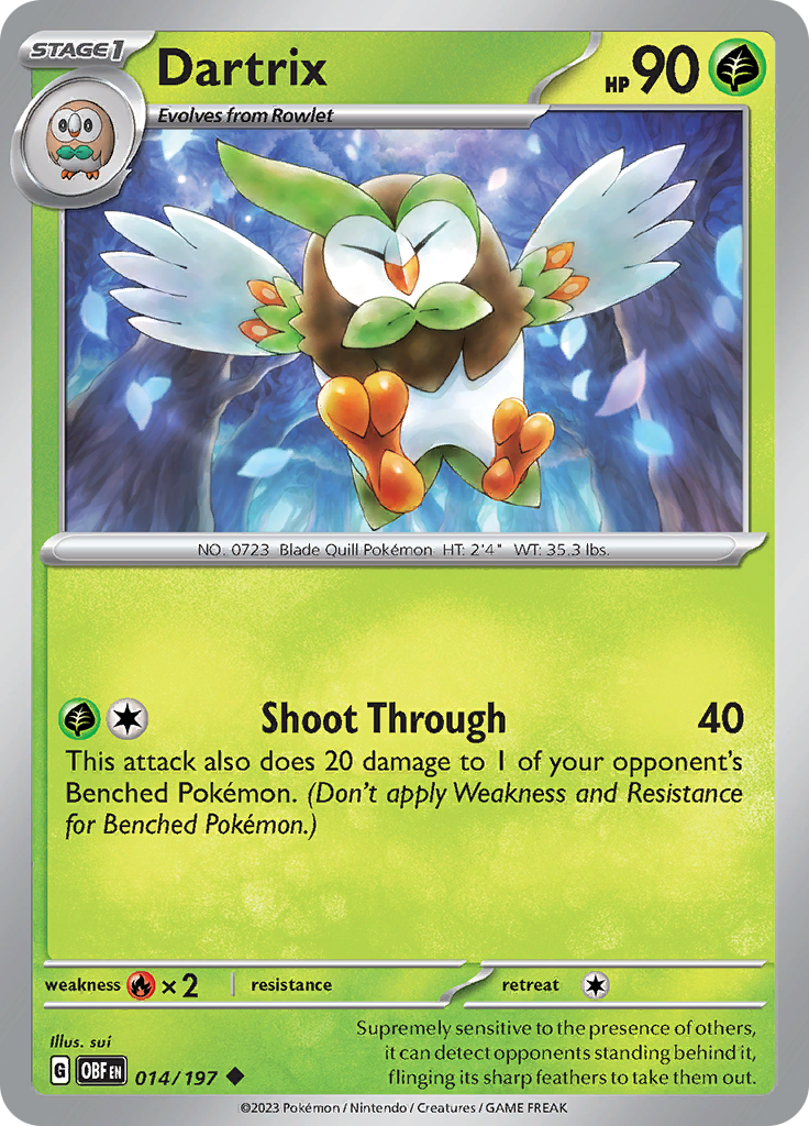 Dartrix (014/197) [Scarlet & Violet: Obsidian Flames] | I Want That Stuff Brandon