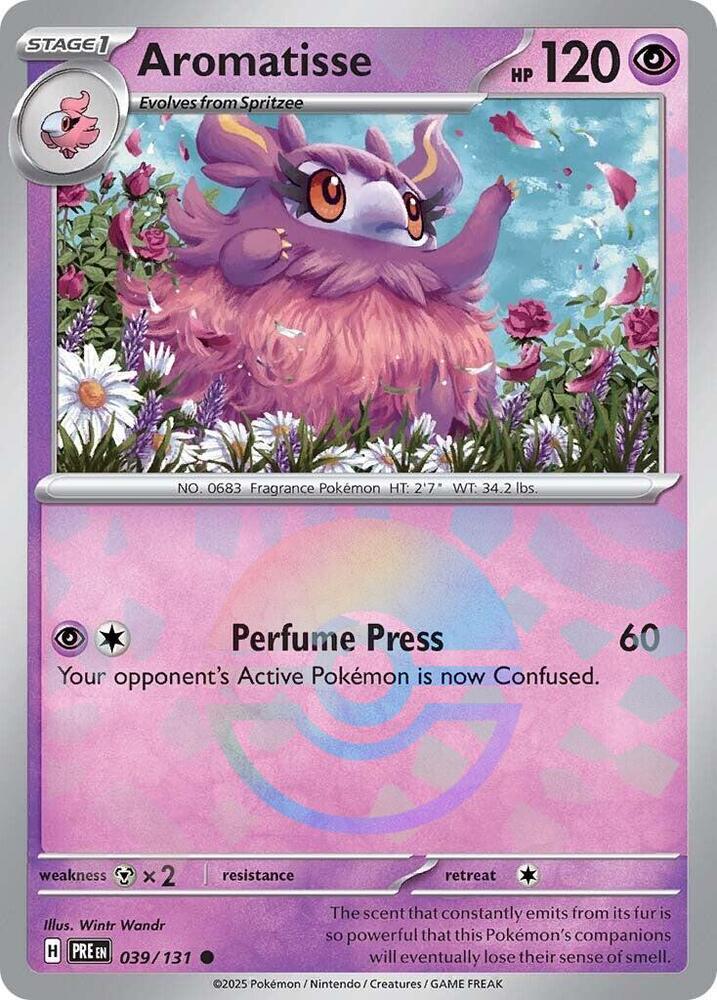 Aromatisse (039/131) (Poke Ball Pattern) [Scarlet & Violet: Prismatic Evolutions] | I Want That Stuff Brandon