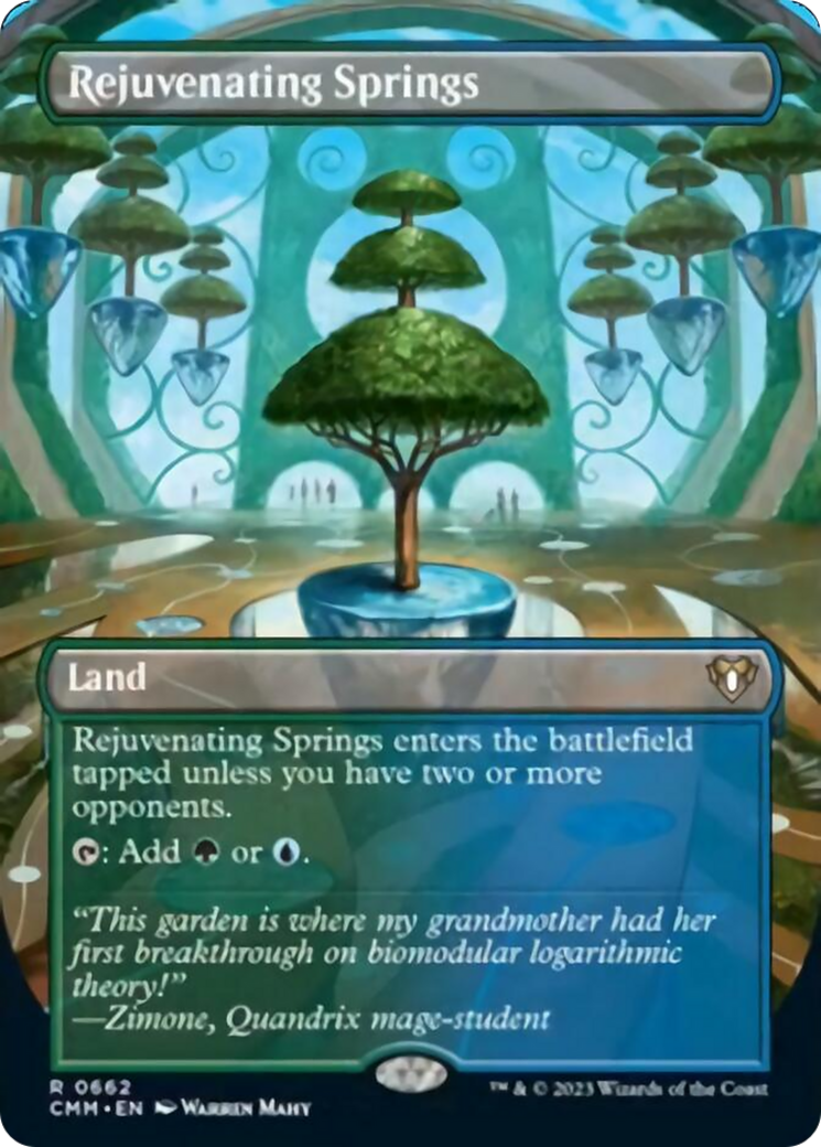 Rejuvenating Springs (Borderless Alternate Art) [Commander Masters] | I Want That Stuff Brandon