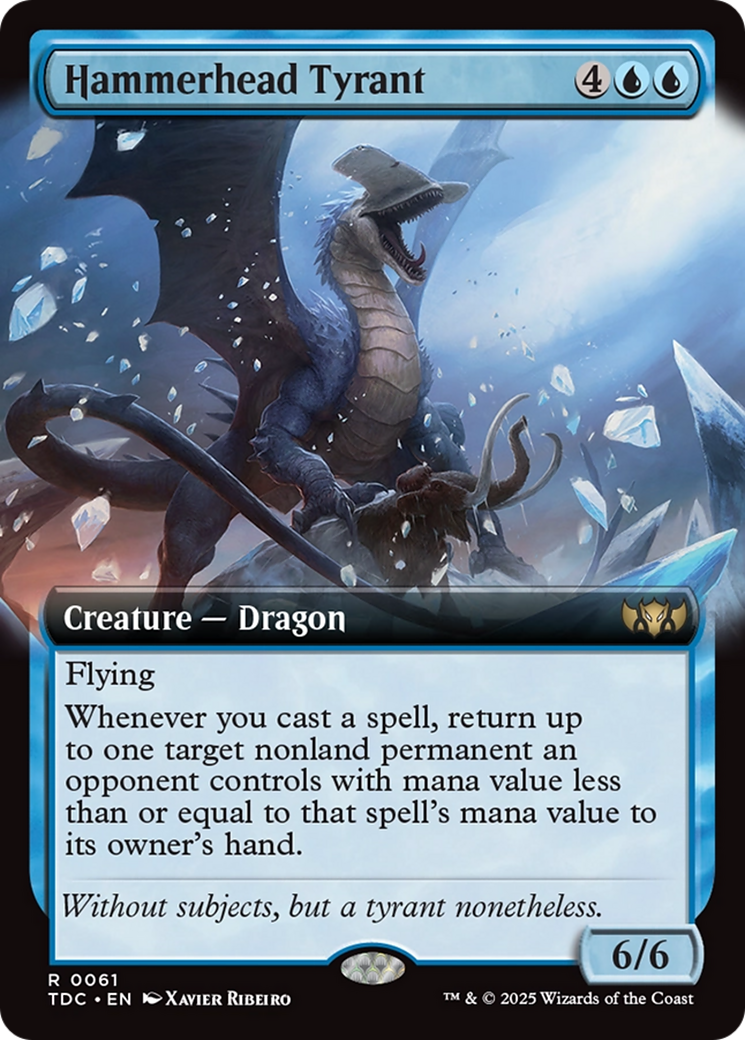 Hammerhead Tyrant (Extended Art) [Tarkir: Dragonstorm Commander] | I Want That Stuff Brandon