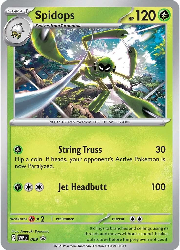 Spidops (009) [Scarlet & Violet: Black Star Promos] | I Want That Stuff Brandon