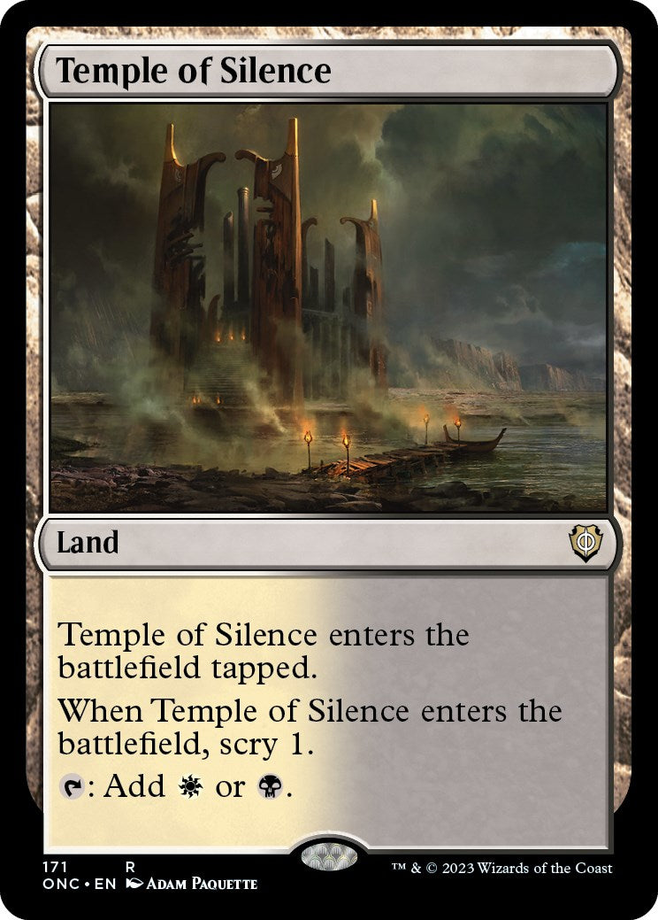 Temple of Silence [Phyrexia: All Will Be One Commander] | I Want That Stuff Brandon