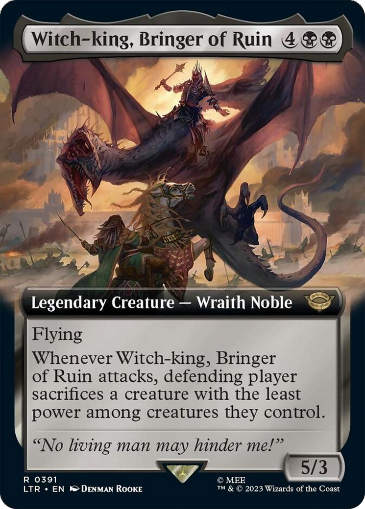 Witch-king, Bringer of Ruin (Extended Alternate Art) [The Lord of the Rings: Tales of Middle-Earth] | I Want That Stuff Brandon