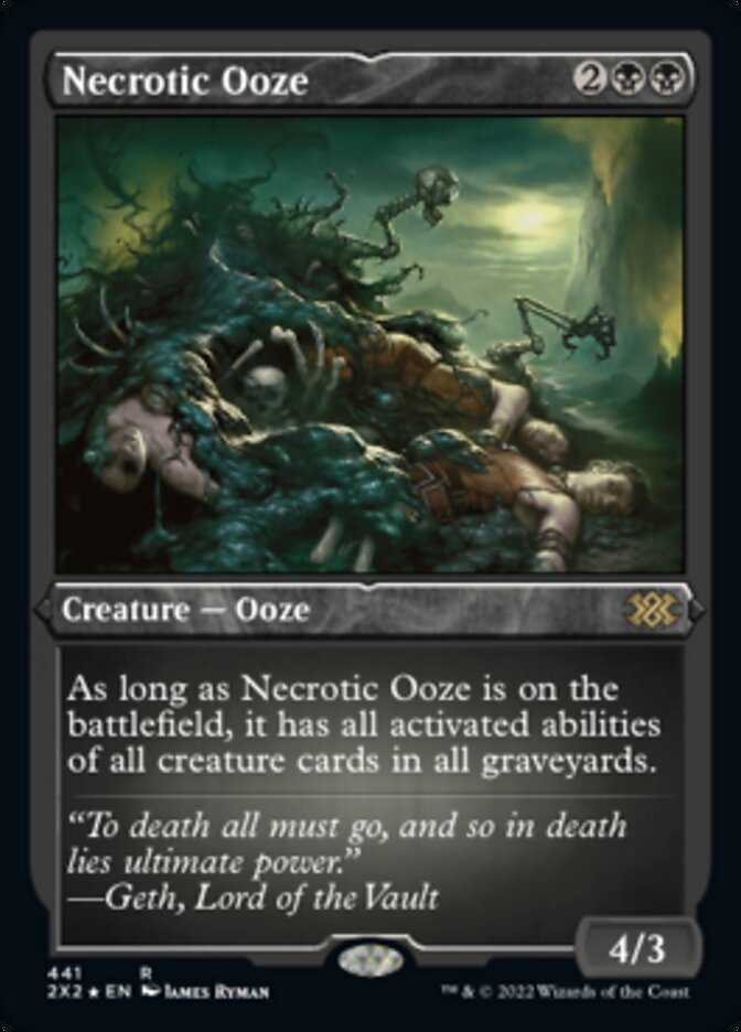 Necrotic Ooze (Foil Etched) [Double Masters 2022] | I Want That Stuff Brandon