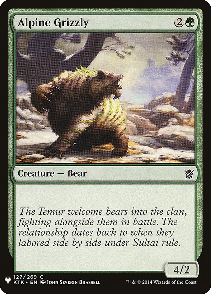 Alpine Grizzly [Mystery Booster] | I Want That Stuff Brandon