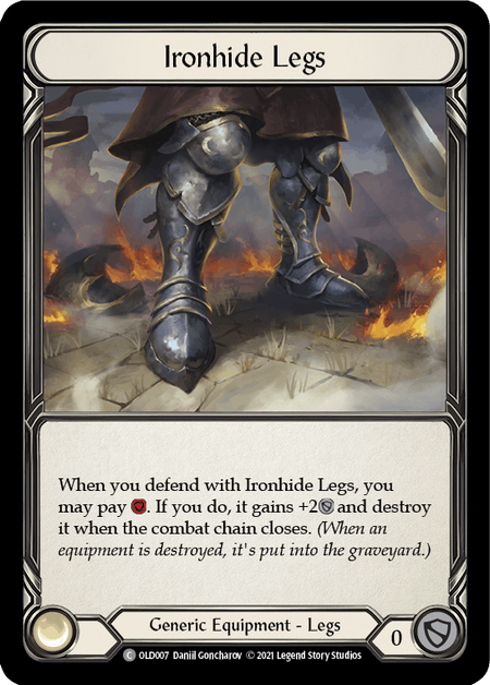 Ironhide Legs [OLD007] (Tales of Aria Oldhim Blitz Deck)  1st Edition Normal | I Want That Stuff Brandon