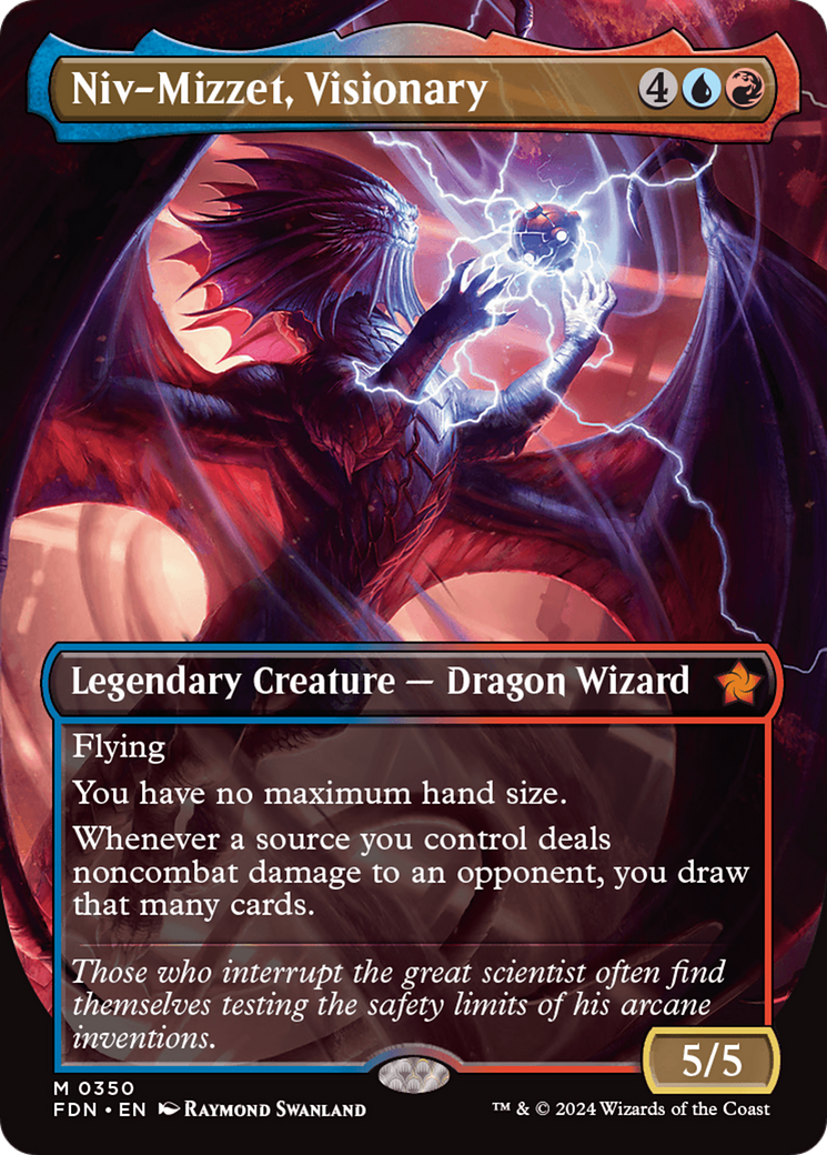 Niv-Mizzet, Visionary (Borderless) [Foundations] | I Want That Stuff Brandon