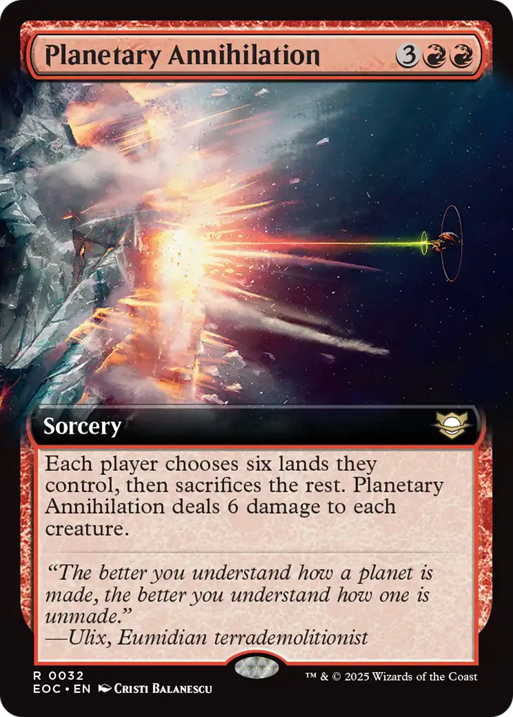 Planetary Annihilation (Extended Art) [Edge of Eternities Commander] | I Want That Stuff Brandon