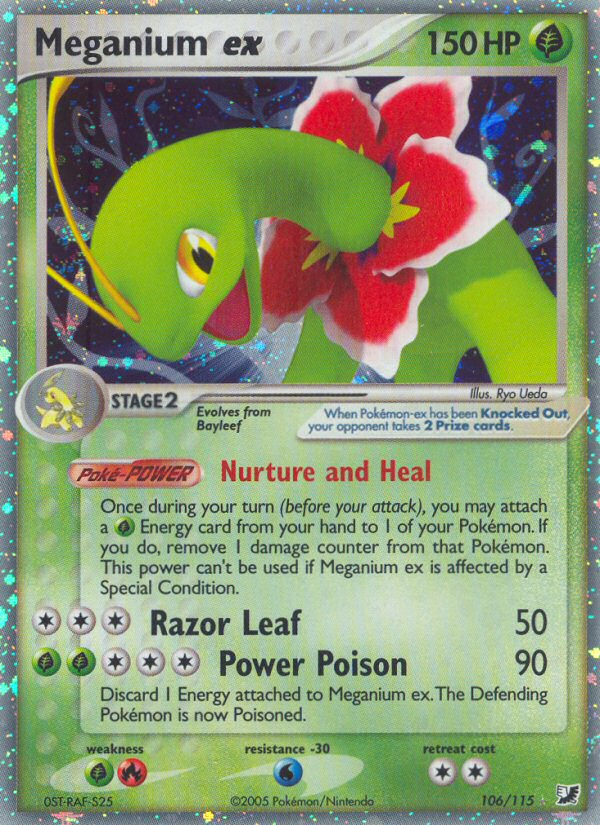 Meganium ex (106/115) [EX: Unseen Forces] | I Want That Stuff Brandon