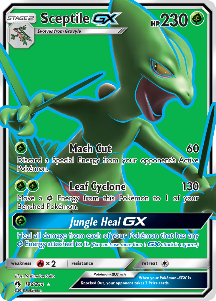 Sceptile GX (196/214) [Sun & Moon: Lost Thunder] | I Want That Stuff Brandon