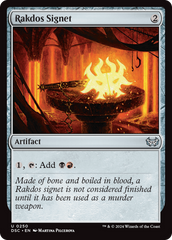 Rakdos Signet [Duskmourn: House of Horror Commander] | I Want That Stuff Brandon