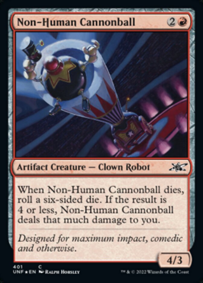 Non-Human Cannonball (Galaxy Foil) [Unfinity] | I Want That Stuff Brandon