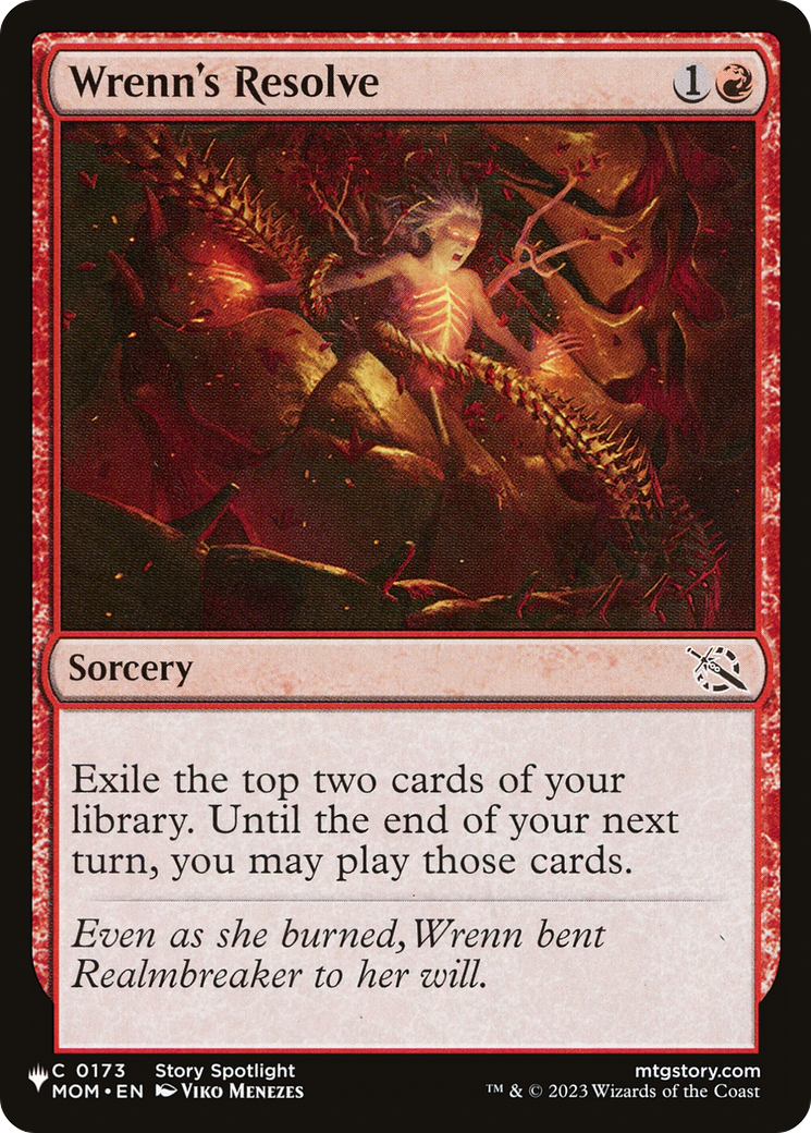 Wrenn's Resolve [The List Reprints] | I Want That Stuff Brandon