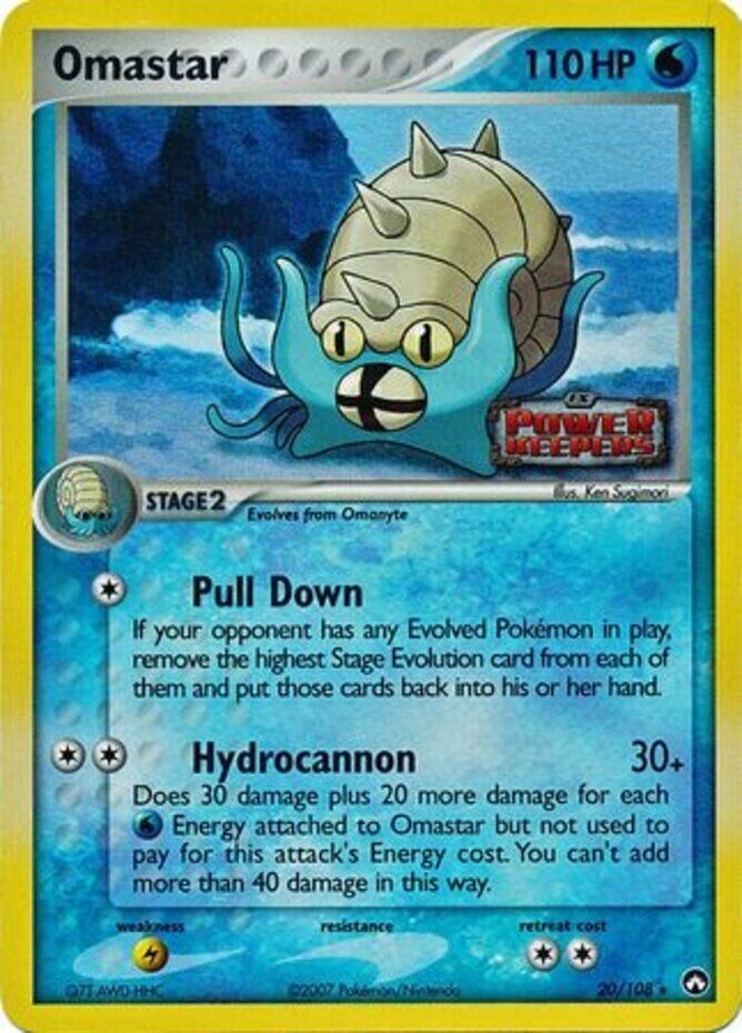 Omastar (20/108) (Stamped) [EX: Power Keepers] | I Want That Stuff Brandon