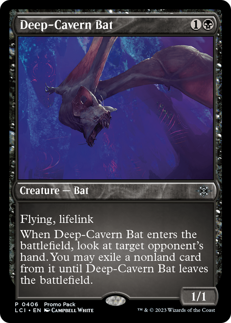 Deep-Cavern Bat [The Lost Caverns of Ixalan Promos] | I Want That Stuff Brandon