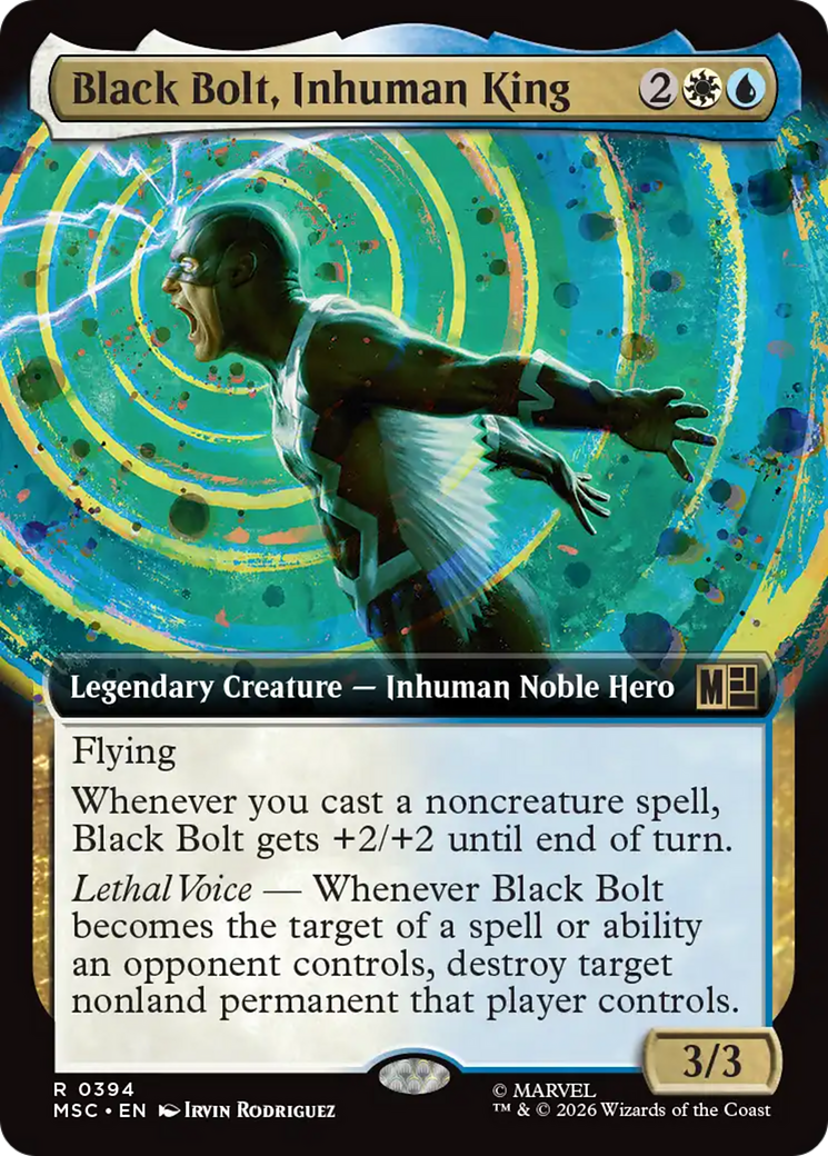 Black Bolt, Inhuman King (Extended Art) [Marvel Super Heroes Commander] | I Want That Stuff Brandon