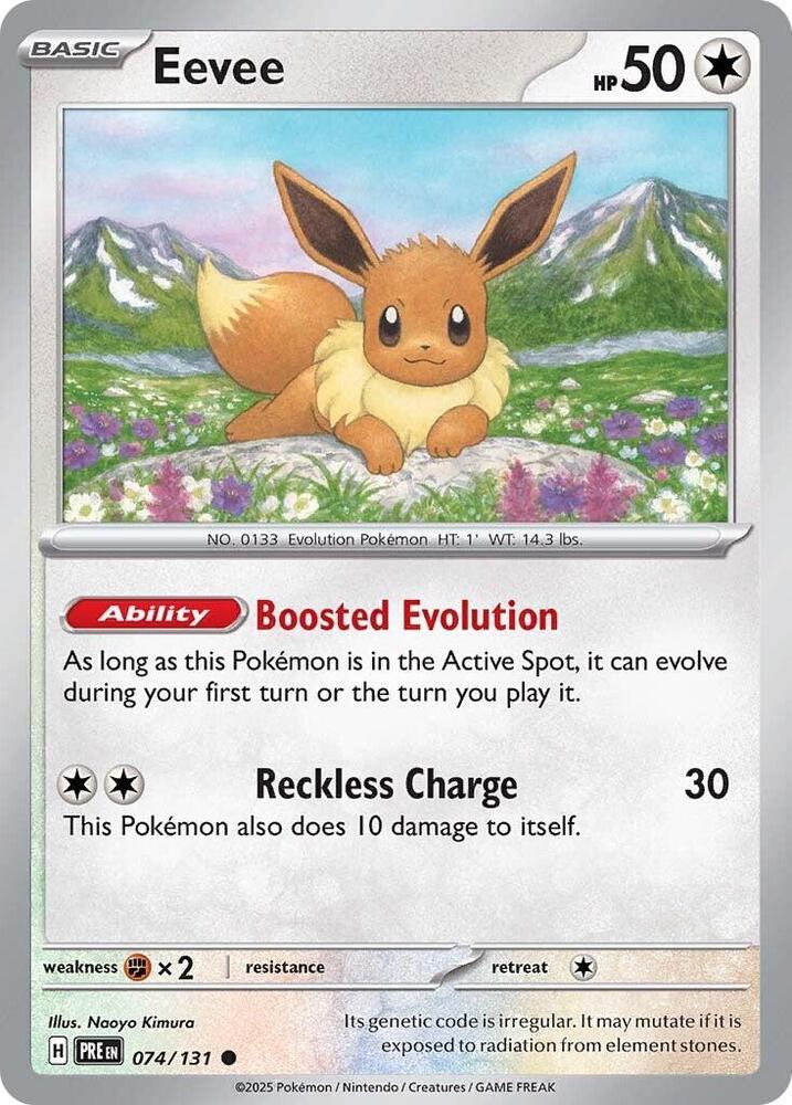 Eevee (074/131) [Scarlet & Violet: Prismatic Evolutions] | I Want That Stuff Brandon