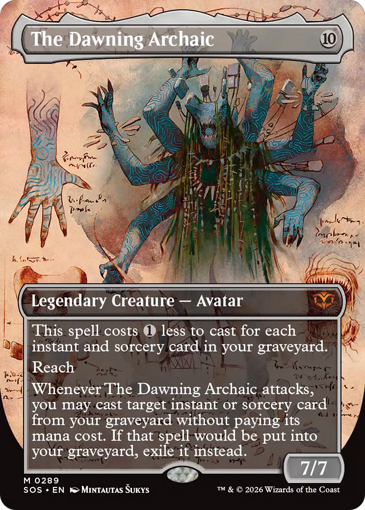 The Dawning Archaic (Borderless) [Secrets of Strixhaven] | I Want That Stuff Brandon