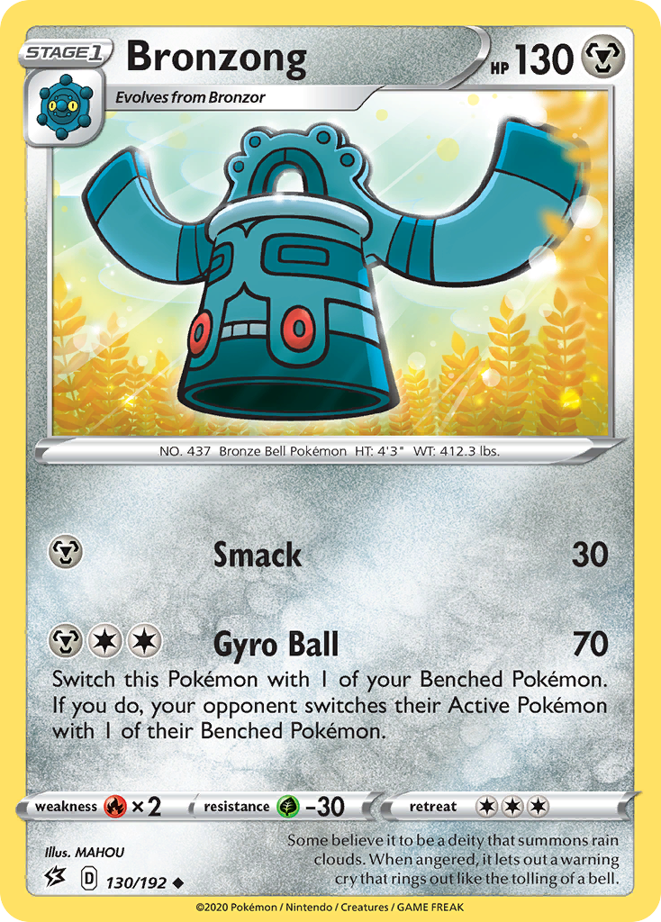 Bronzong (130/192) [Sword & Shield: Rebel Clash] | I Want That Stuff Brandon