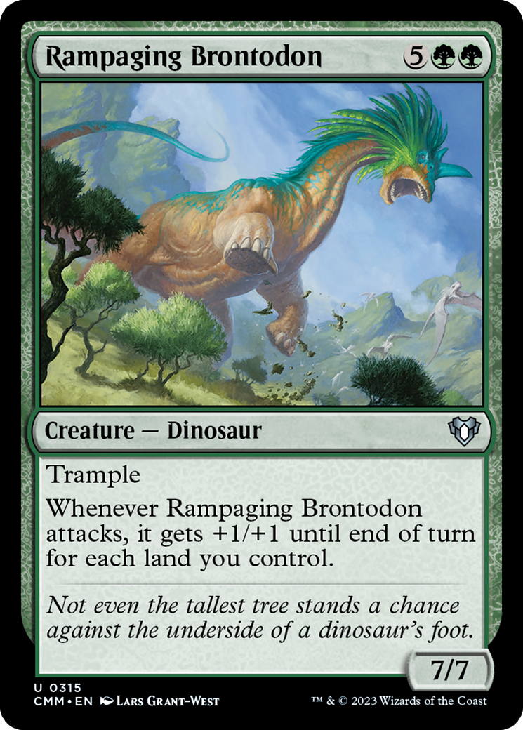 Rampaging Brontodon [Commander Masters] | I Want That Stuff Brandon