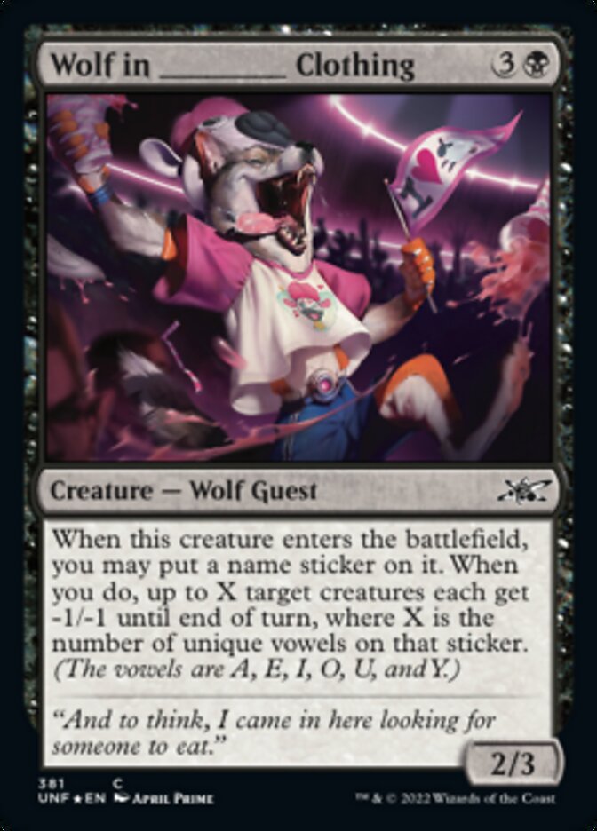 Wolf in _____ Clothing (Galaxy Foil) [Unfinity] | I Want That Stuff Brandon