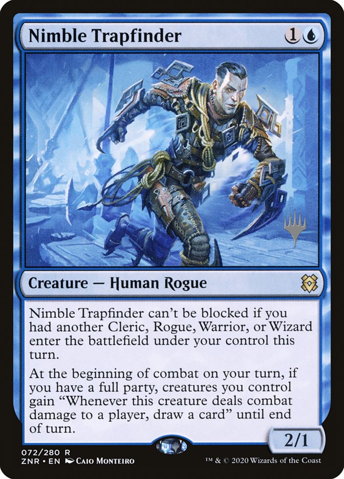 Nimble Trapfinder (Promo Pack) [Zendikar Rising Promos] | I Want That Stuff Brandon