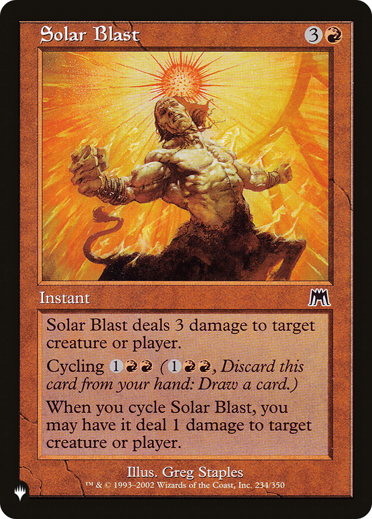 Solar Blast [The List Reprints] | I Want That Stuff Brandon