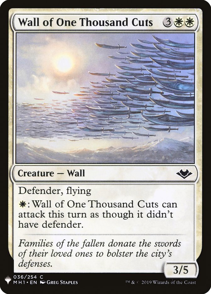 Wall of One Thousand Cuts [Mystery Booster] | I Want That Stuff Brandon