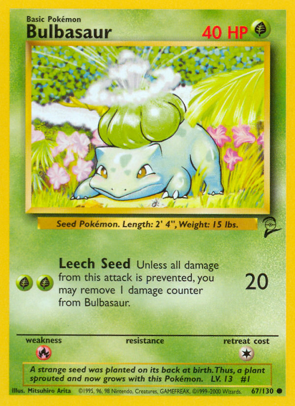 Bulbasaur (67/130) [Base Set 2] | I Want That Stuff Brandon