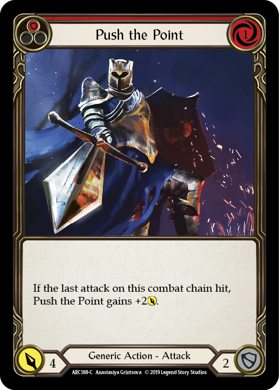 Push the Point (Red) [ARC188-C] (Arcane Rising)  1st Edition Normal | I Want That Stuff Brandon