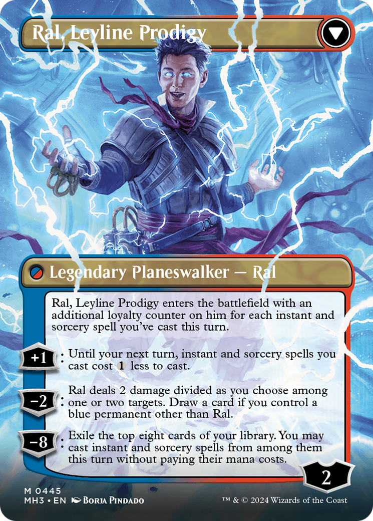 Ral, Monsoon Mage // Ral, Leyline Prodigy (Borderless) [Modern Horizons 3] | I Want That Stuff Brandon